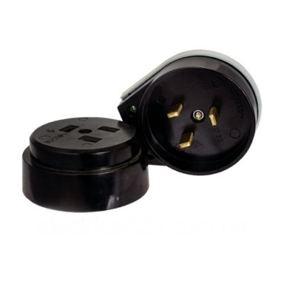 З'єднувач електричний РА40-У14, В40-У03 (1ф.чорн.)