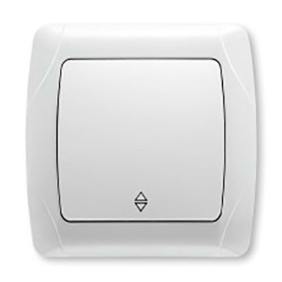 Вимикач одинарний прохідний Viko Carmen Білий