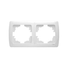 рамка 2-а горизонтальна біла Viko Carmen