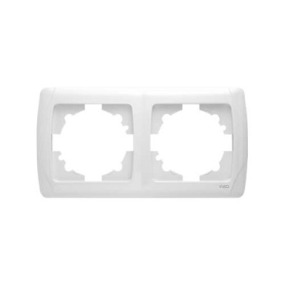 рамка 2-а горизонтальна біла Viko Carmen