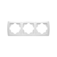рамка 3-а горизонтальна біла Viko Carmen
