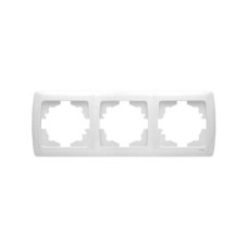 рамка 3-а горизонтальна біла Viko Carmen