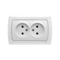 розетка подвійна VI-KO CARMEN біла