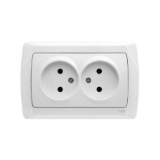 розетка подвійна VI-KO CARMEN біла