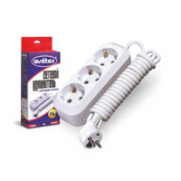 Подовжувач тримісний 5м з заземл. 40шт