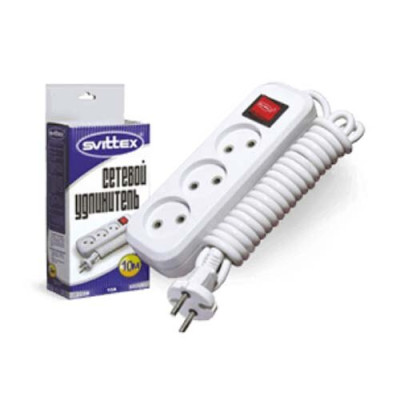 Подовжувач тримісний 10м з вим. 20шт