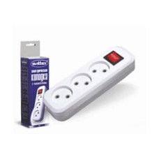 Колодка тримісна з вимикачем 50шт Колодка тримісна з вимикачем 50шт