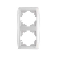 рамка 2-а вертикальна біла Viko Carmen