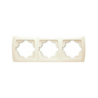 рамка 3-а горизонтальна крем Viko Carmen