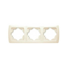 рамка 3-а горизонтальна крем Viko Carmen