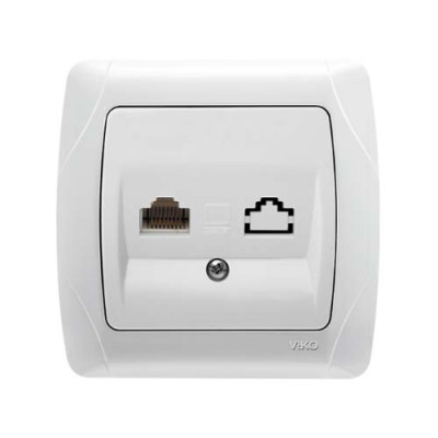 розетка комп'ютерна VI-KO CARMEN біла