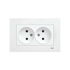 розетка подвійна Viko Karre Біла