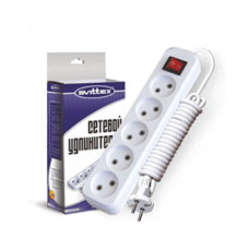 Подовжувач п'ятимістний 5м з кнопкою 40шт