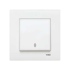 Вимикач одинарний прохідний Viko Karre Білий