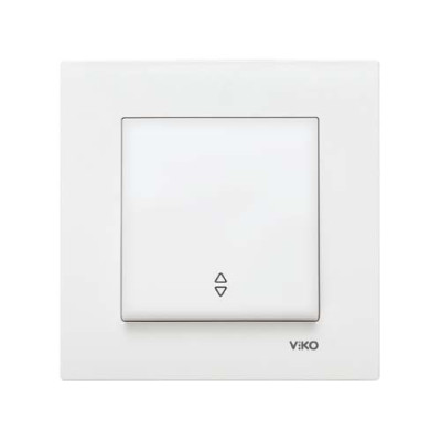 Вимикач одинарний прохідний Viko Karre Білий