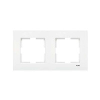 Рамка 2-на горизонтальна біла каrre