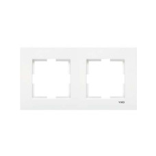 Рамка 2-на горизонтальна біла каrre