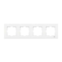 Рамка 4-на горизонтальна біла каrre