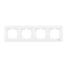 Рамка 4-на горизонтальна біла каrre