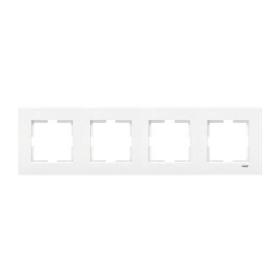 Рамка 4-на горизонтальна біла каrre