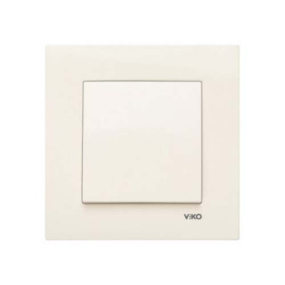Вимикач одинарний Viko Karre Крем