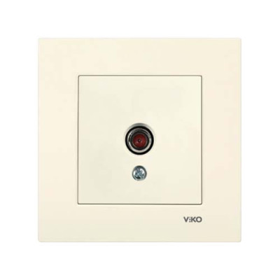 розетка телевізійна Viko Karre Крем