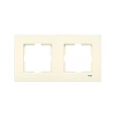 Рамка 2-на горизонтальна крем каrre