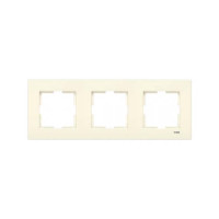Рамка 3-на горизонтальна крем каrre