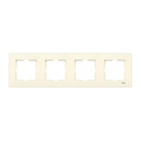 Рамка 4-на горизонтальна крем каrre