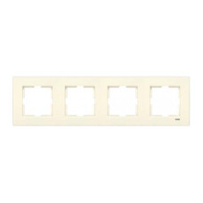 Рамка 4-на горизонтальна крем каrre