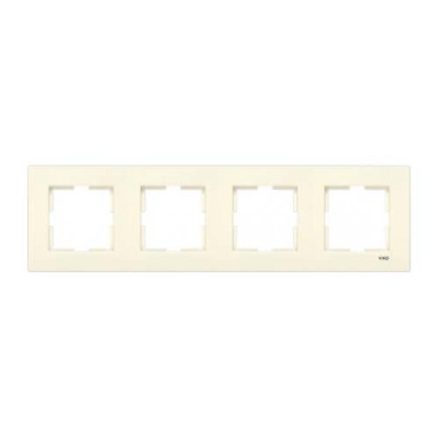 Рамка 4-на горизонтальна крем каrre