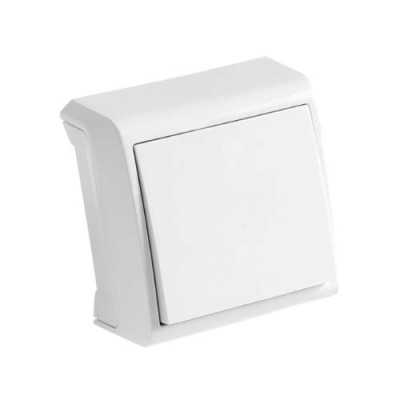 Вимикач одинарний зовнішній Viko Vera Білий