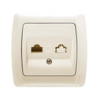 розетка комп'ютерна VI-KO CARMEN крем