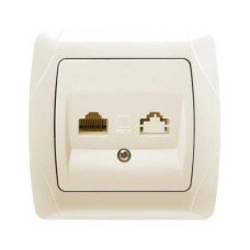 розетка комп'ютерна VI-KO CARMEN крем