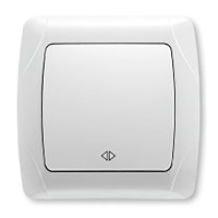 Вимикач одинарний реверсивний Viko Carmen Білий