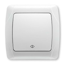 Вимикач одинарний реверсивний Viko Carmen Білий