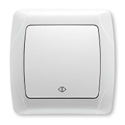 Вимикач одинарний реверсивний Viko Carmen Білий