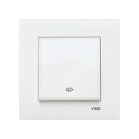 Вимикач одинарний реверсивний Viko Karre Білий