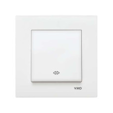 Вимикач одинарний реверсивний Viko Karre Білий