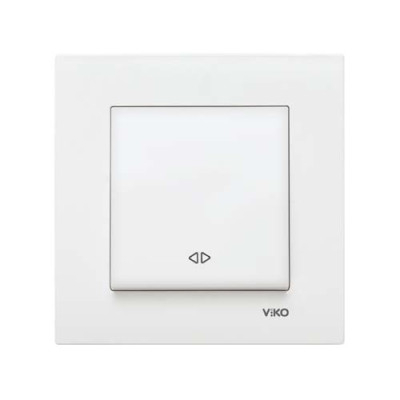 Вимикач одинарний реверсивний Viko Karre Білий