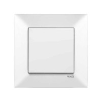 Вимикач одинарний Viko Meridian Білий