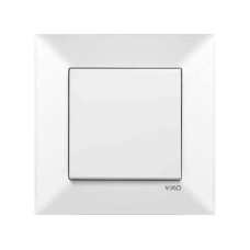 Вимикач одинарний Viko Meridian Білий