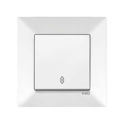 Вимикач одинарний прохідний Viko Meridian Білий