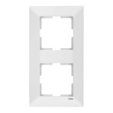 Рамка 2-на вертикальна Meridian біла