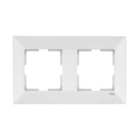 Рамка 2-на горизонтальна Meridian біла