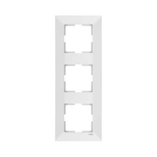 Рамка 3-на вертикальна Meridian біла