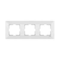 Рамка 3-на горизонтальна Meridian біла