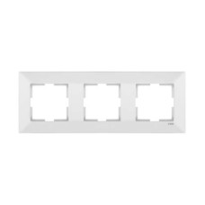 Рамка 3-на горизонтальна Meridian біла