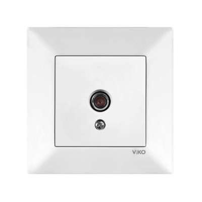 Розетка телевізійна Viko Meridian Біла