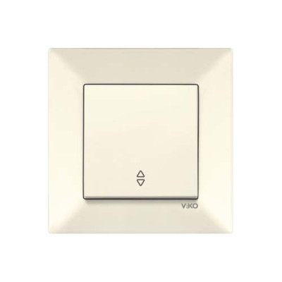 Вимикач одинарний прохідний Viko Meridian Крем